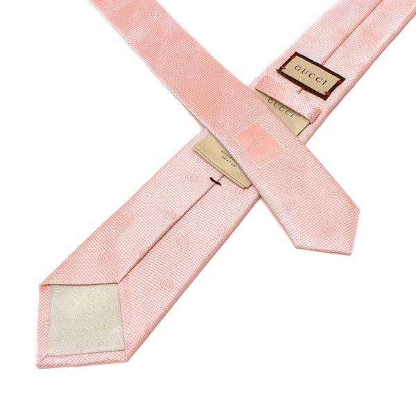 GUCCI（グッチ） DOUBLE G JACQUARD ネクタイ necktie【ライトピンク