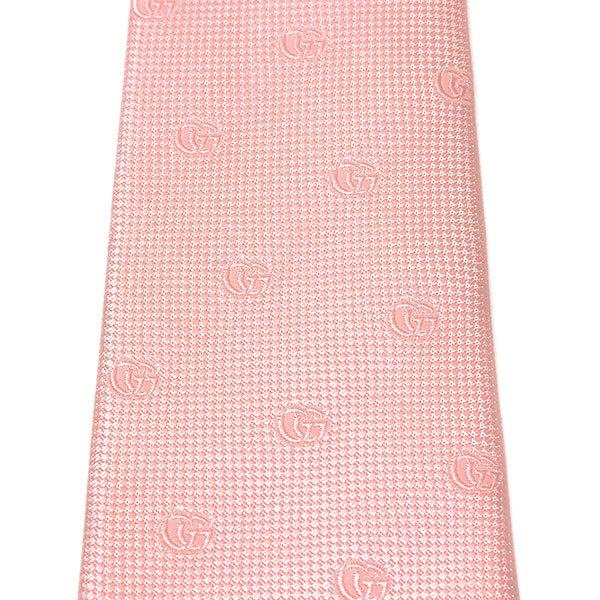 GUCCI（グッチ） DOUBLE G JACQUARD ネクタイ necktie【ライトピンク
