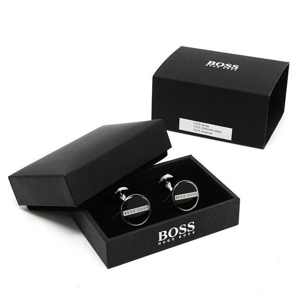 HUGO BOSS（ヒューゴ・ボス） NORBERTO カフス【シルバー×ブラック