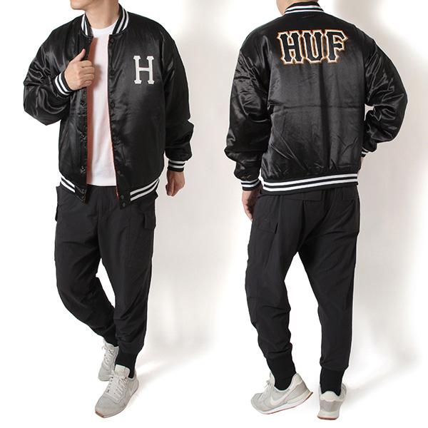 HUF（ハフ） スタジャン×キルティング リバーシブル ブルゾン 