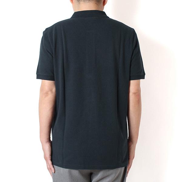 メゾンキツネ ポロシャツ ブラック MAISON KITSUNE（メゾン キツネ） 26SSモデル メゾン キツネ メンズ