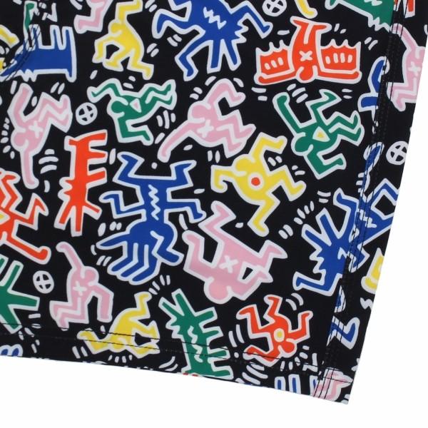 Keith Haring（キース ヘリング） 総柄 スイムウエア 水着【ブラック