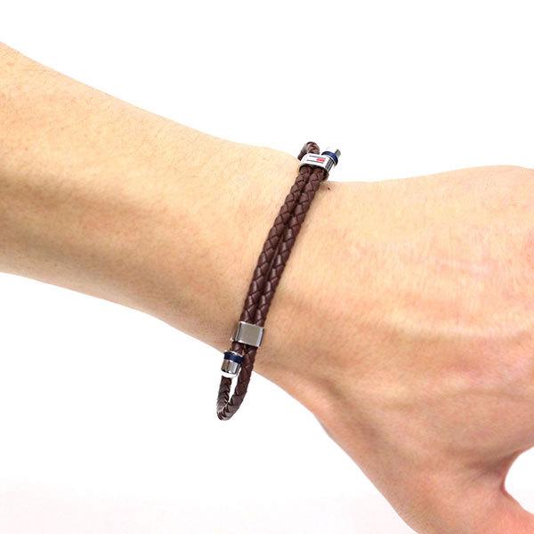 プレゼント ギフト ブレスレット ブラウン トミーヒルフィガー TOMMY HILFIGER トミー・ヒルフィガー DOUBLE WRAP BRACELET