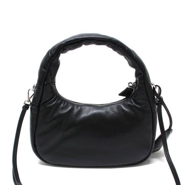 PRADA プラダ ソフトナッパ ハンドバッグ【NERO】 1BA384 2DYI