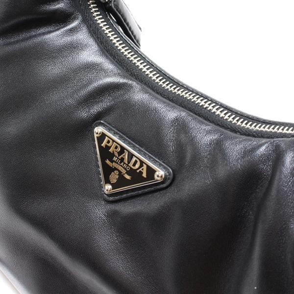 PRADA プラダ ソフトナッパ ハンドバッグ【NERO】 1BA384 2DYI