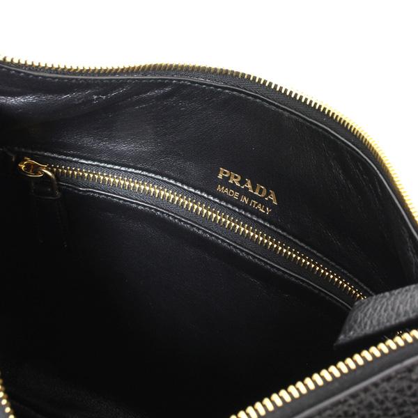 極美品 PRADA プラダ ワンショルダーバッグ オールレザー Nero 黒 極美品 PRADA プラダ ワンショルダーバッグ オールレザー Nero 黒 極美
