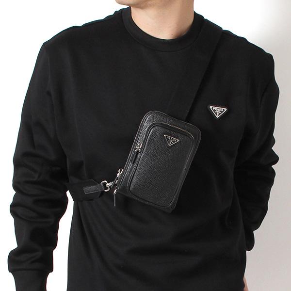 PRADA（プラダ） 25AWモデル メンズ レザー ミニショルダーバッグ