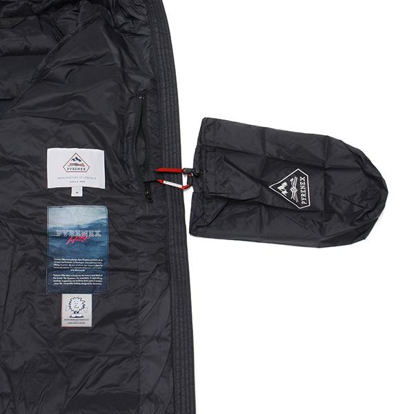 25AWモデル ピレネックス PYRENEX メンズ ARIAL HOODED アリアル ライトダウンジャケット【BLACK】 HMY026 0009/【2025-26AW】m-outerの画像