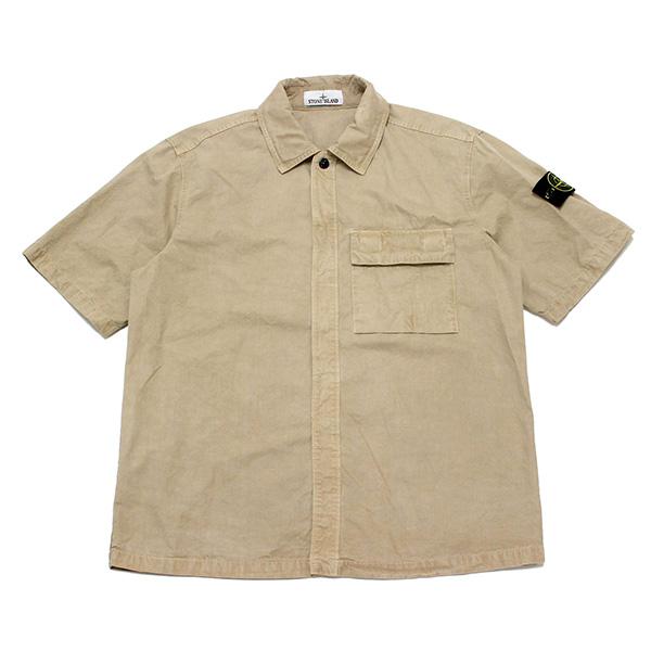 ストーンアイランド ワッペンロゴ入り 半袖ポロシャツ スリム STONE ISLAND（ストーン アイランド） 26SSモデル バッジワッペン付き