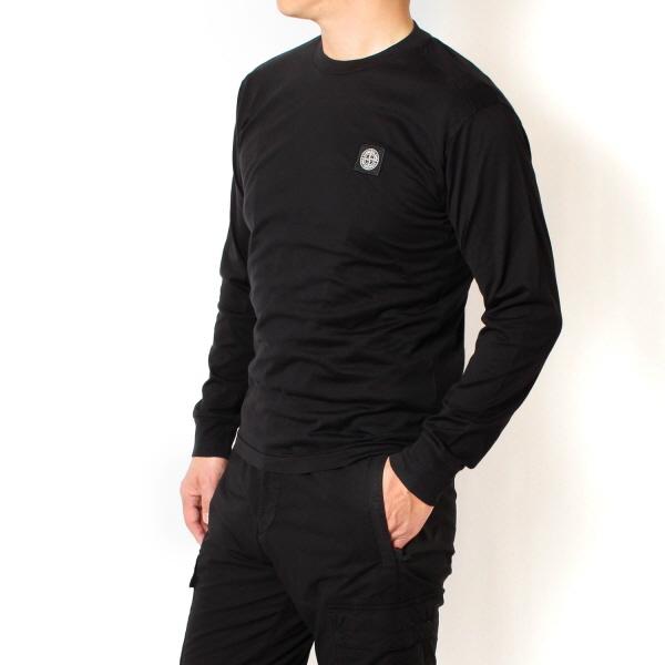 stone  コンパスパッチ ロンT ブラック M stone コンパスパッチ ロンT ブラック M stone コンパスパッチ ロンT