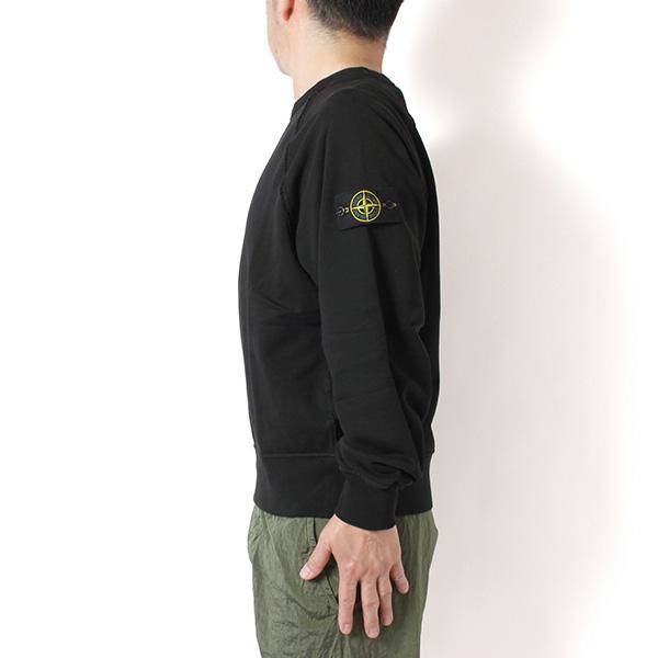 stone ブラック M ストーンアイランド トレーナー ラグラン STONE ISLAND（ストーン アイランド） 26SSモデル バッジワッペン付き