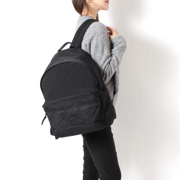 25SSモデル ストーンアイランド STONE ISLAND レディース COMPASSロゴ刺しゅう バックパック【V0029 BLACK】 K1S159200009 S0076 V0029/【2025SS】l-bagの画像