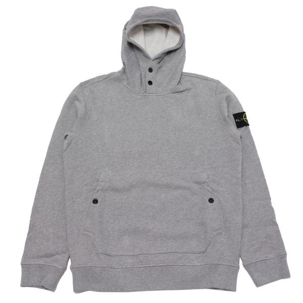 STONE  グレー フード付きパーカー STONE ISLAND(ストーンアイランド) パーカー721564151 721564151