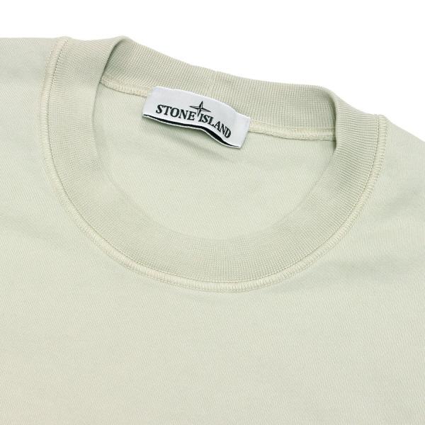 Stone  ホワイト トレーナー Amazon.co.jp: [ストーンアイランド] バッジワッペン付き アーム