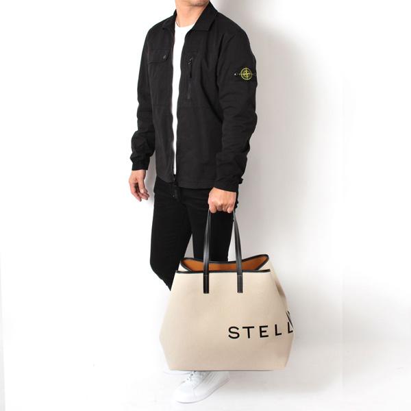 ステラ・マッカートニー Stella McCartney  メンズ ロゴプリント キャンバストートバッグ【9043 ECRU】 7B0063WP0221  9043 ECRU/【2024SS】m-bagの画像