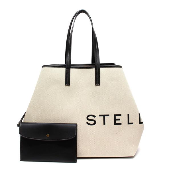ステラ・マッカートニー Stella McCartney  メンズ ロゴプリント キャンバストートバッグ【9043 ECRU】 7B0063WP0221  9043 ECRU/【2024SS】m-bagの画像