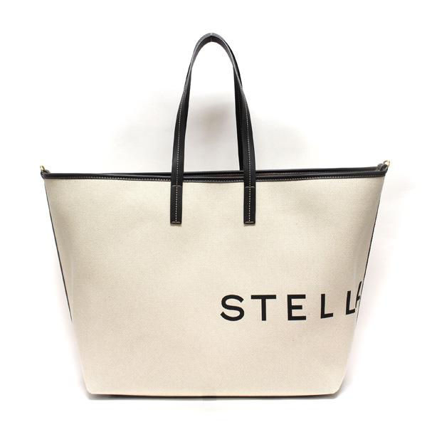 ステラ・マッカートニー Stella McCartney  メンズ ロゴプリント キャンバストートバッグ【9043 ECRU】 7B0063WP0221  9043 ECRU/【2024SS】m-bagの画像