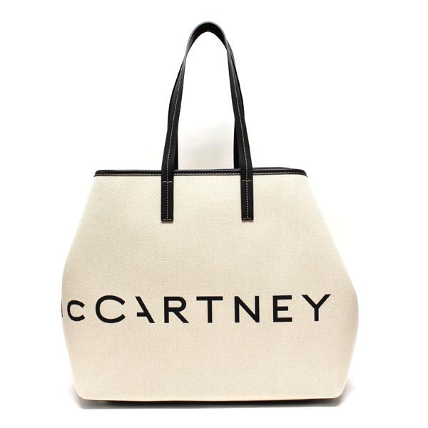ステラ・マッカートニー Stella McCartney  メンズ ロゴプリント キャンバストートバッグ【9043 ECRU】 7B0063WP0221  9043 ECRU/【2024SS】m-bagの画像