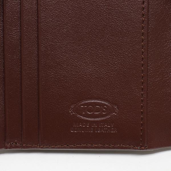 TOD'S 25SSモデル トッズ Tタイムレス 三つ折り財布【グレー+