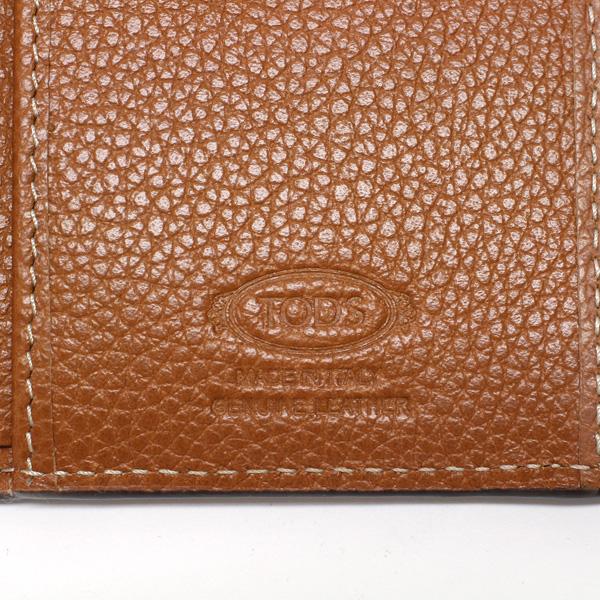 25SSモデル トッズ TOD'S フラップメタル 三つ折り財布【BROWN 25SSモデル トッズ TOD'S フラップメタル 三つ折り財布【BROWN