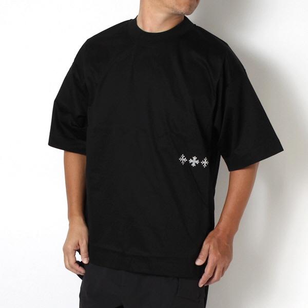 TATRAS タトラス メンズ DALAMIA スリークロスプリント Tシャツ【BLACK 