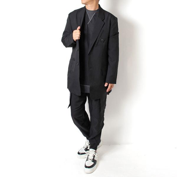 美品 Y-3(ワイスリー)シアーシャツ ヨウジヤマモト Y-3 Yohji Yamamoto GRAPHIC LONG SLEEVE TEE (BLACK)の商品