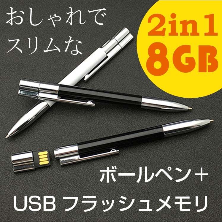 DREAMTRIPS ボールペンとUSBライトセット ボールペン＋USBメモリ アイデアグッズ 8GB ペン型 USB フラッシュ