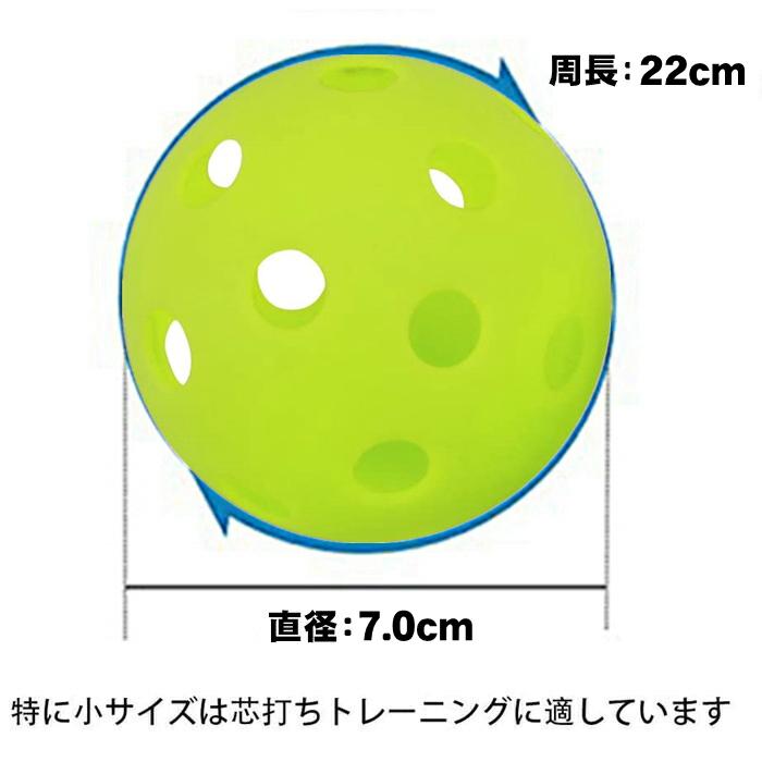 穴あき ボール 野球 バッティング 練習 トレーニング 練習用 キッズ 穴