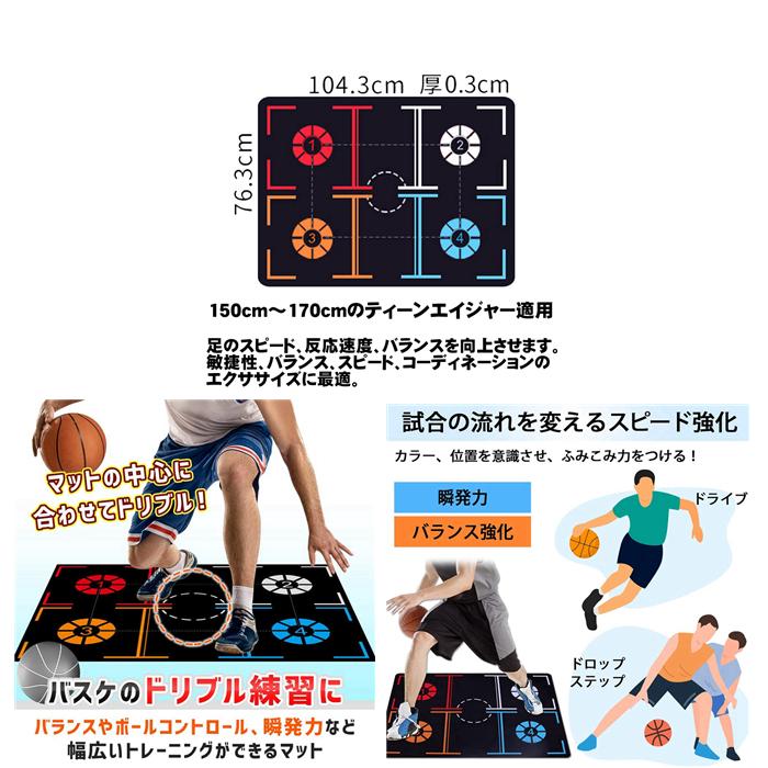 バスケ ドリブル ネット サイレントドリブラー 防音 マット 室内 練習