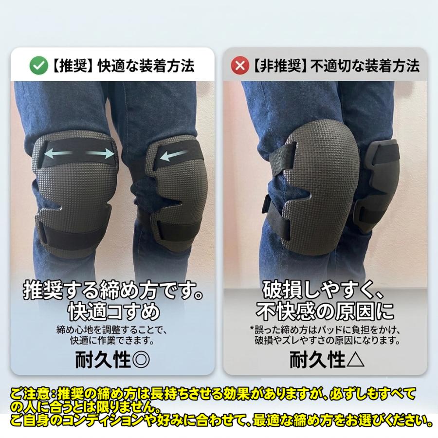 作業用 膝パッド ひざ当てパッド ひざサポーター ひざあて EVA 膝当て 
