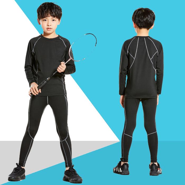 スポーツインナー シャツ キッズ コンプレッションウェア 上下セット 子供 ジュニア 長袖 タイツ ロングパンツ アンダーウェア 下着|dream-brother|02