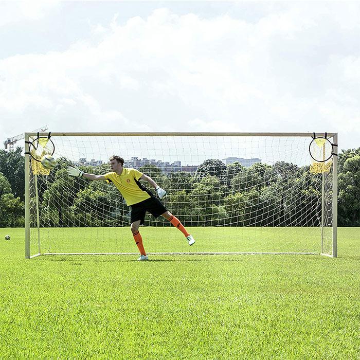 サッカー トレーニング ターゲット ゴールに簡単着脱 練習