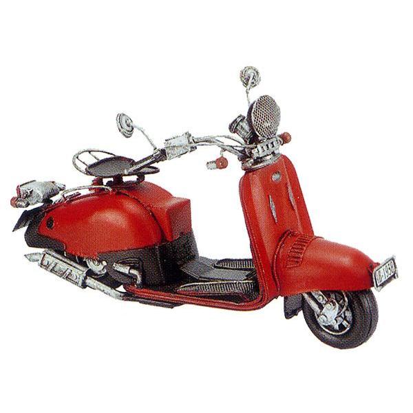ブリキのおもちゃ レトロバイク・スクーターレッド ブリキおもちゃ高価