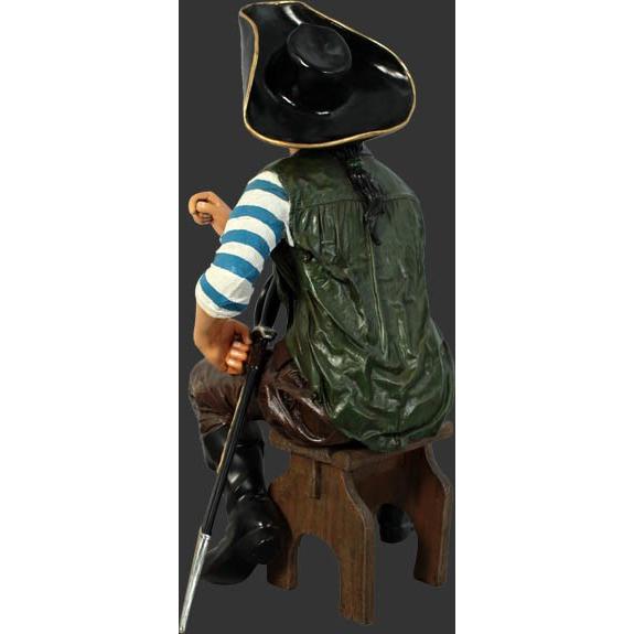 パイレーツ・座ってくつろぐ海賊・等身大フィギュア : ドリーム