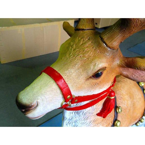 トナカイ・ロングホーンA クリスマス（等身大フィギュア） ※この商品