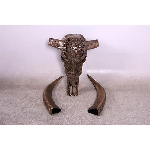 雄牛（BULL）ホーン・ヘッド頭蓋骨・B ビッグフィギュア（壁掛け