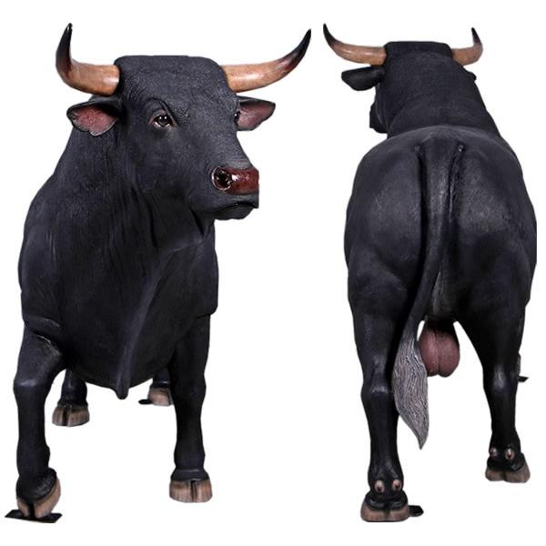 アニマルフィギュア【スペインの闘牛】ブラック ブル（等身大