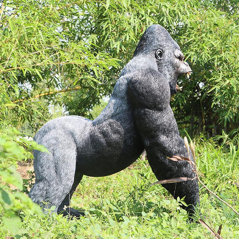アニマルビッグ【怒るゴリラ（高さ156cm）】（等身大フィギュア