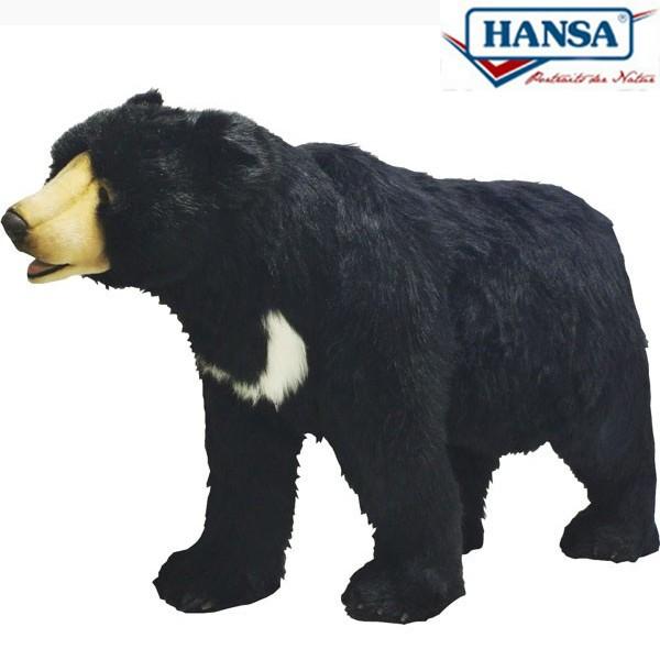 HANSAぬいぐるみ【歩く クロクマ・ツキノワグマ（高さ：158cm