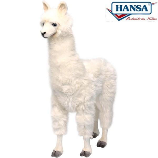 HANSAぬいぐるみ【アルパカ（ホワイト）高さ：87cm】（等身大フィギュア）※送料別途かかります、ご注文後お知らせします。