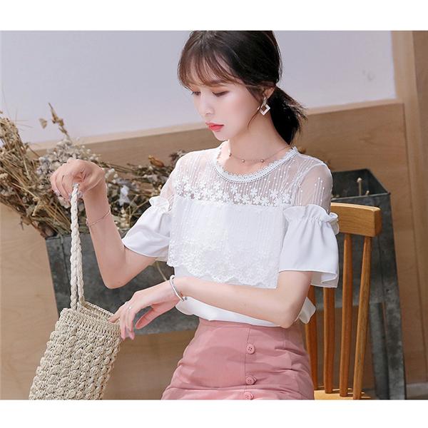 tシャツ レディース シフォン 花柄 フリル レース ブラウス トップス 夏服 半袖 涼しい 無地 おしゃれ 上品 きれいめ 新作 ゆったり :29jun21xfsx08:Dream Fashion - 通販 - Yahoo!ショッピング tシャツ レディース シフォン 花柄 フリル レース ブラウス トップス 夏服 半袖 涼しい 無地 おしゃれ 上品 きれいめ 新作 ゆったり :29jun21xfsx08:Dream Fashion - 通販 - Yahoo!ショッピング