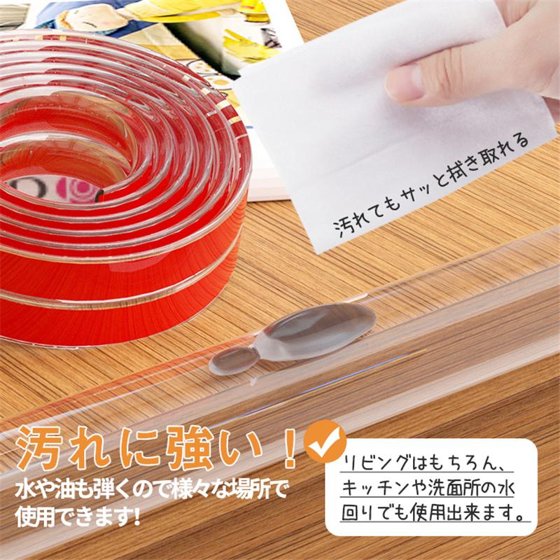コーナーガード クッション 透明 赤ちゃん ケガ防止 衝撃吸収 波 コーナーガード クッション 透明 赤ちゃん ケガ防止 衝撃吸収 波