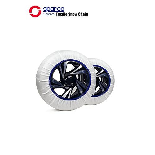SPARCO スペイン製 スノーソックス スノーチェーン Lサイズ 対応タイヤサイズ 245/40R18 - 2