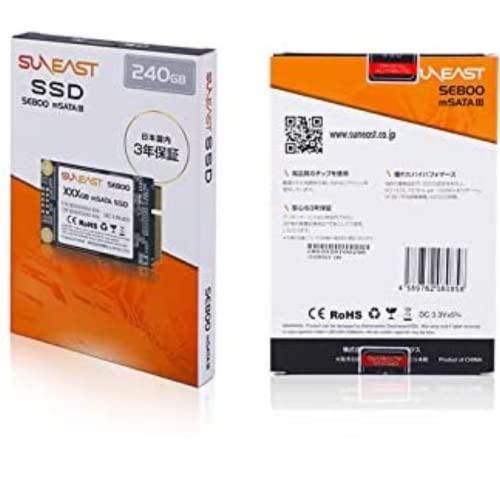 SUNEAST サンイースト SSD 512GB 内蔵SSD SE800 mSATA SSD SATA 6Gb/s 3D TLC - 1