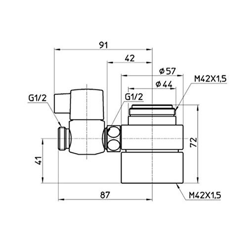 SANEI シングル混合栓用分岐アダプター KVK用 B98-3A 純正卸売り www