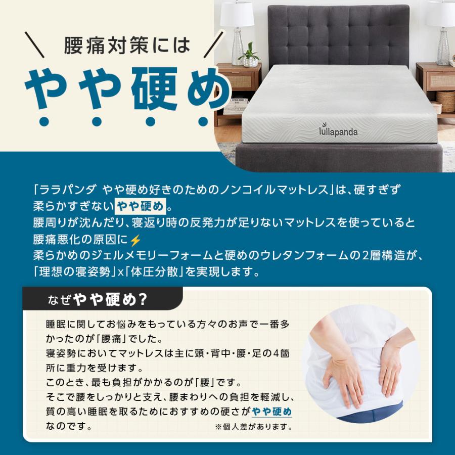 腰痛対策 lullapanda やや硬め好きのためのノンコイルマットレス 腰痛対策 lullapanda やや硬め好きのためのノンコイルマットレス