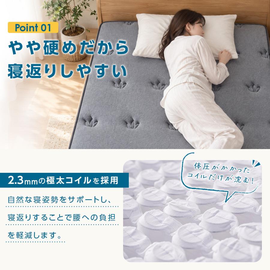 腰痛対策ベッドマットレス やや硬め好きのためのマットレス 高反発