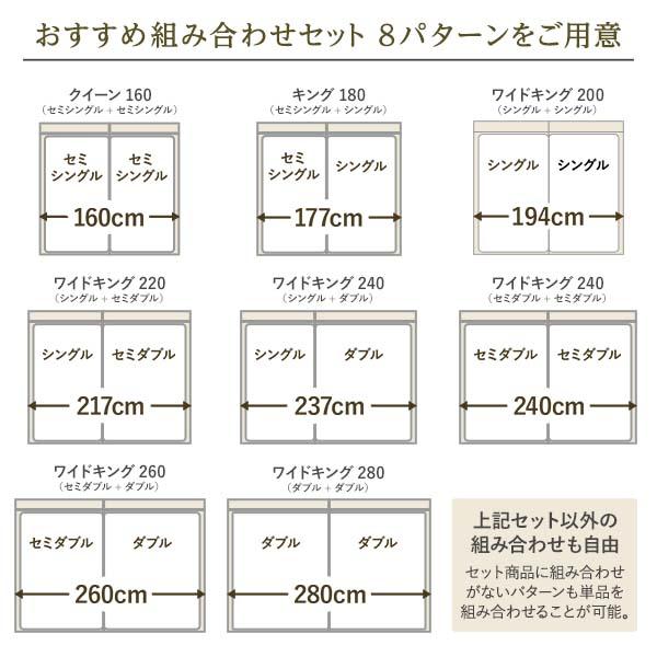 公式 グッズ すのこベッド キングサイズベッド 180 SS＋S マットレス付き グレージュ 低床 照明付き 宮付き コンセント付き 【LWH1712277245】(60127円)