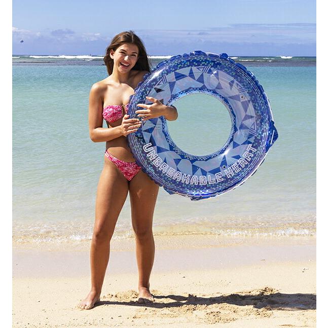 ジオメトリック 90cm 浮き輪 浮輪 うきわ 大人用 ウキワ ロープ