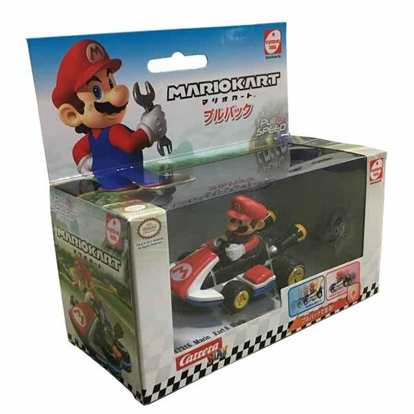 プレゼント スーパーマリオ おもちゃ マリオカート プルバックカー